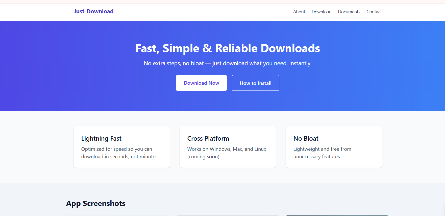 Just-Download (Product website)